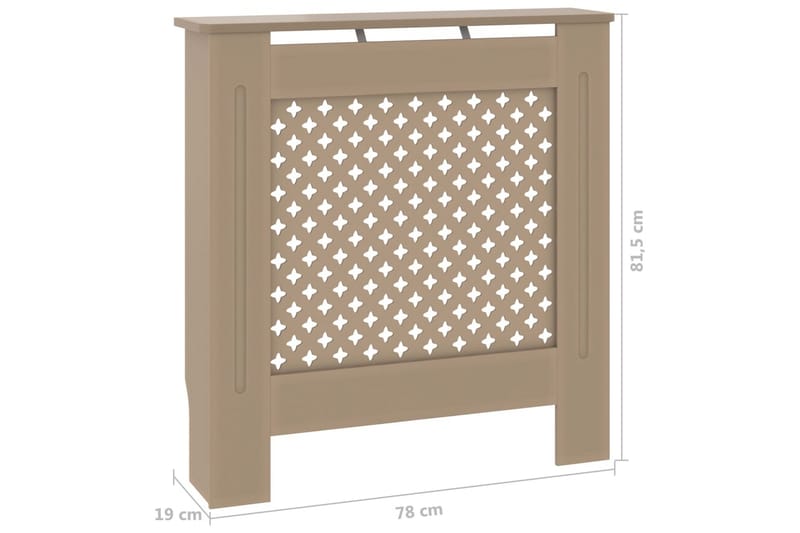 Radiatordeksel MDF 78 cm - Brun - Hus & oppussing - Klimakontroll - Oppvarming