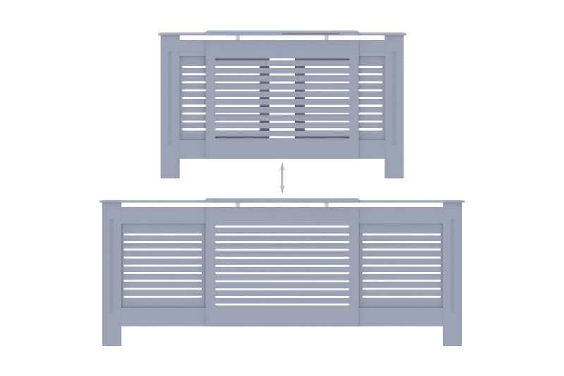 Radiatordeksel MDF grå 205 cm - Grå - Hus & oppussing - Klimakontroll - Oppvarming