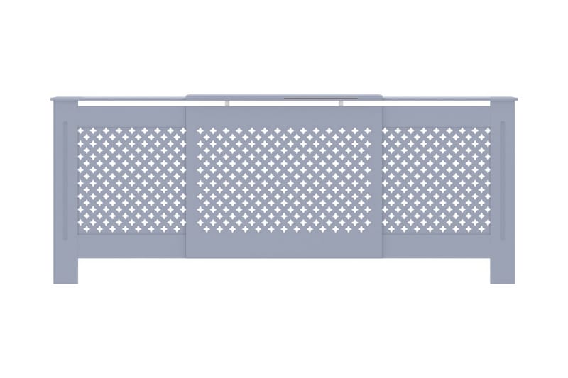 Radiatordeksel MDF grå 205 cm - Grå - Hus & oppussing - Klimakontroll - Oppvarming