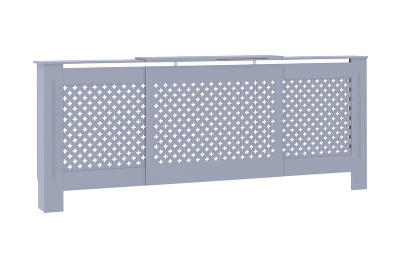 Radiatordeksel MDF grå 205 cm - Grå - Hus & oppussing - Klimakontroll - Oppvarming