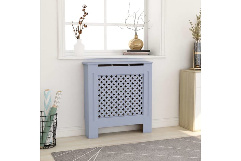 Radiatordeksel MDF grå 78 cm - Grå - Hus & oppussing - Klimakontroll - Oppvarming