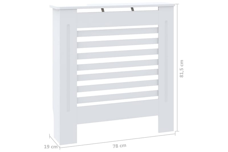 Radiatordeksel MDF hvit 78 cm - Hvit - Hus & oppussing - Klimakontroll - Oppvarming