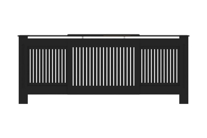 Radiatordeksel MDF svart 205 cm - Svart - Hus & oppussing - Klimakontroll - Oppvarming