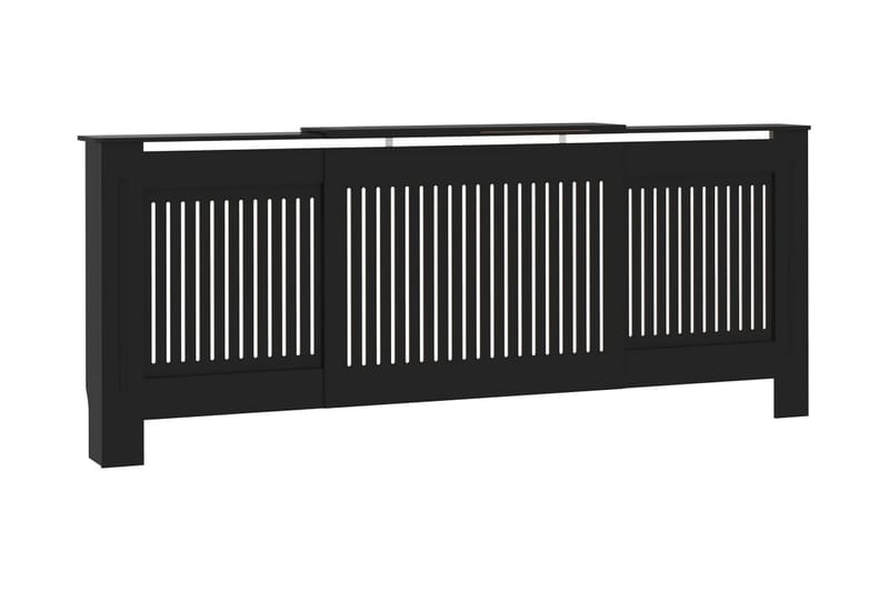 Radiatordeksel MDF svart 205 cm - Svart - Hus & oppussing - Klimakontroll - Oppvarming