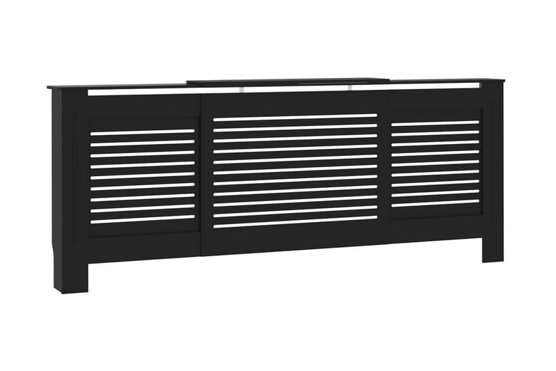 Radiatordeksel MDF svart 205 cm - Svart - Hus & oppussing - Klimakontroll - Oppvarming
