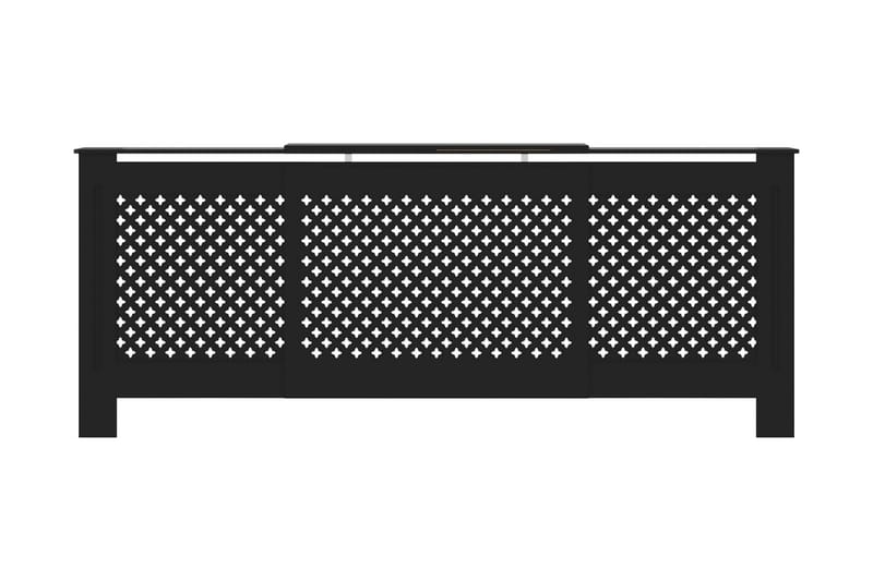 Radiatordeksel MDF svart 205 cm - Svart - Hus & oppussing - Klimakontroll - Oppvarming