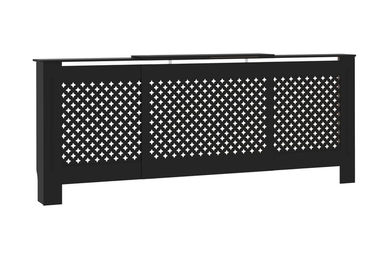 Radiatordeksel MDF svart 205 cm - Svart - Hus & oppussing - Klimakontroll - Oppvarming
