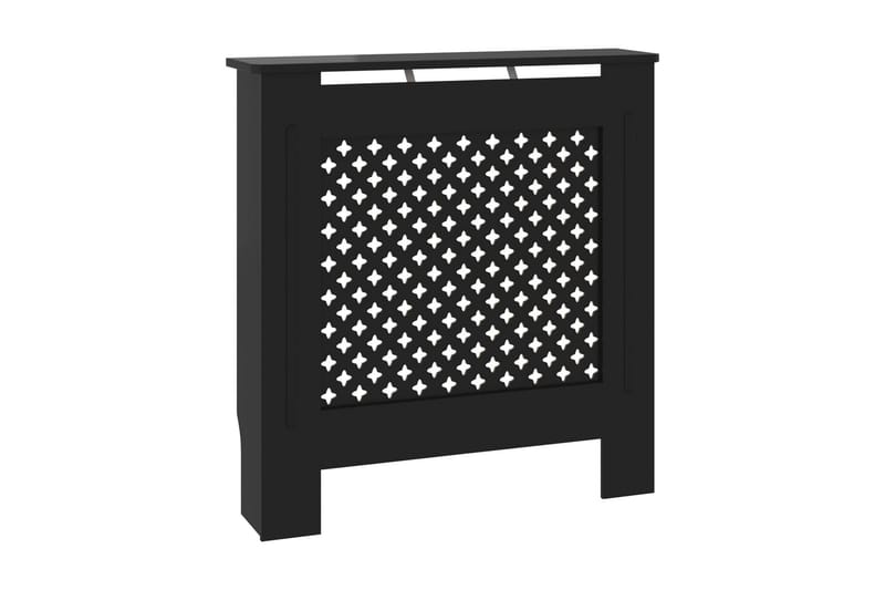 Radiatordeksel MDF svart 78 cm - Svart - Radiatorskjuler