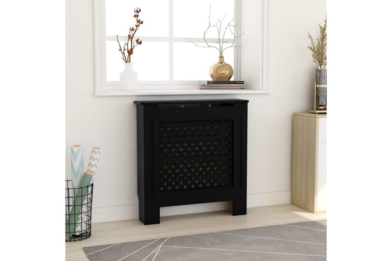 Radiatordeksel MDF svart 78 cm - Svart - Hus & oppussing - Klimakontroll - Oppvarming