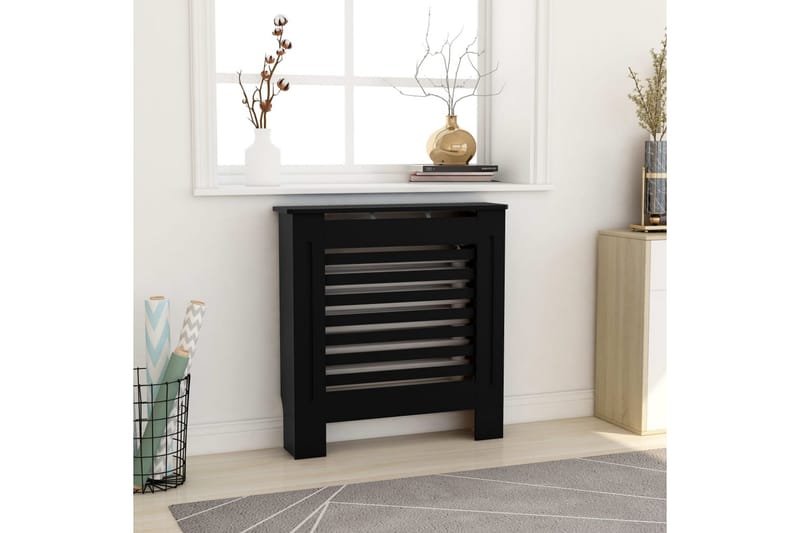 Radiatordeksel MDF svart 78 cm - Svart - Hus & oppussing - Klimakontroll - Oppvarming