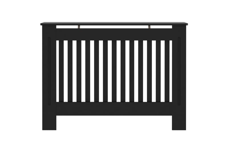 Radiatordeksel svart 112x19x81 cm MDF - Hus & oppussing - Klimakontroll - Oppvarming