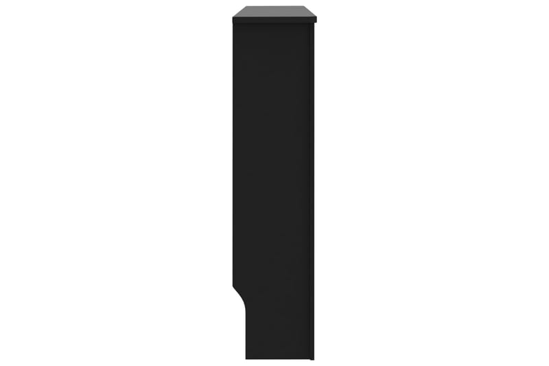 Radiatordeksel svart 112x19x81 cm MDF - Hus & oppussing - Klimakontroll - Oppvarming