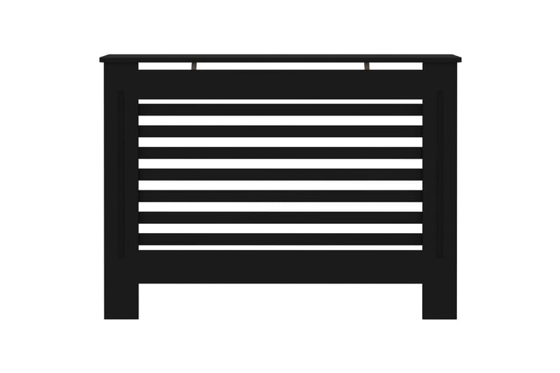 Radiatordeksel svart 112x19x81 cm MDF - Hus & oppussing - Klimakontroll - Oppvarming