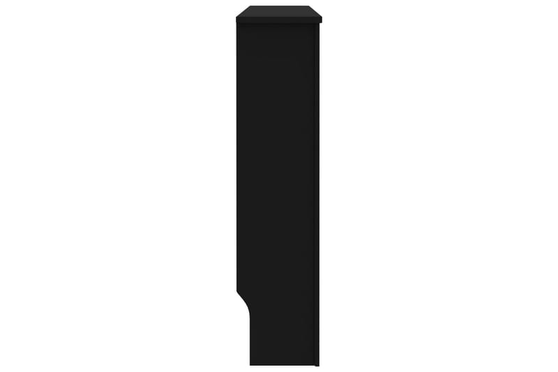 Radiatordeksel svart 112x19x81 cm MDF - Hus & oppussing - Klimakontroll - Oppvarming