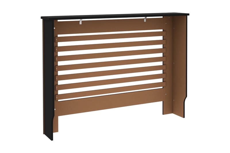 Radiatordeksel svart 112x19x81 cm MDF - Hus & oppussing - Klimakontroll - Oppvarming