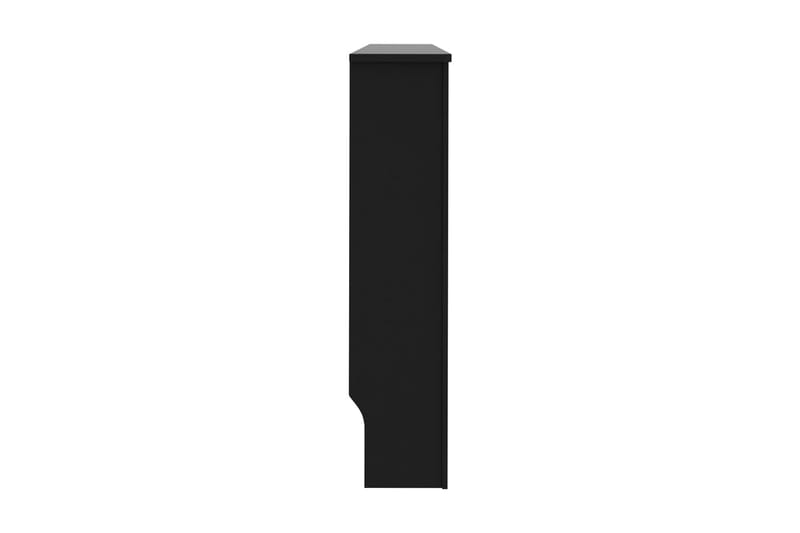 Radiatordeksel svart 152x19x81 cm MDF - Hus & oppussing - Klimakontroll - Oppvarming
