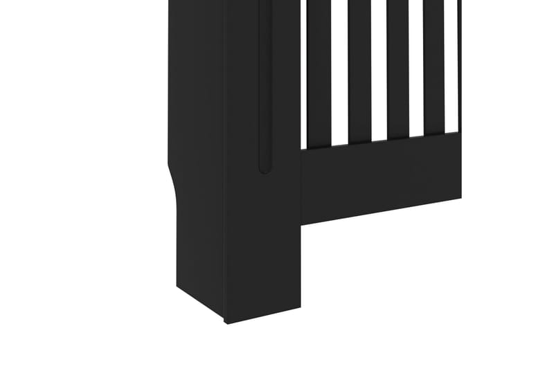 Radiatordeksel svart 152x19x81 cm MDF - Hus & oppussing - Klimakontroll - Oppvarming