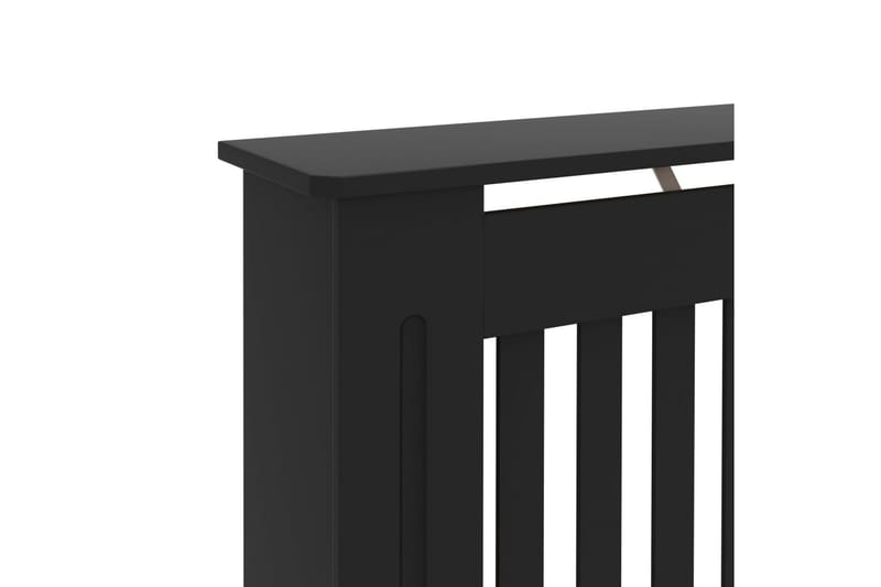 Radiatordeksel svart 152x19x81 cm MDF - Hus & oppussing - Klimakontroll - Oppvarming