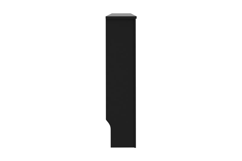 Radiatordeksel svart 152x19x81 cm MDF - Hus & oppussing - Klimakontroll - Oppvarming