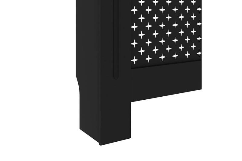 Radiatordeksel svart 152x19x81 cm MDF - Hus & oppussing - Klimakontroll - Oppvarming