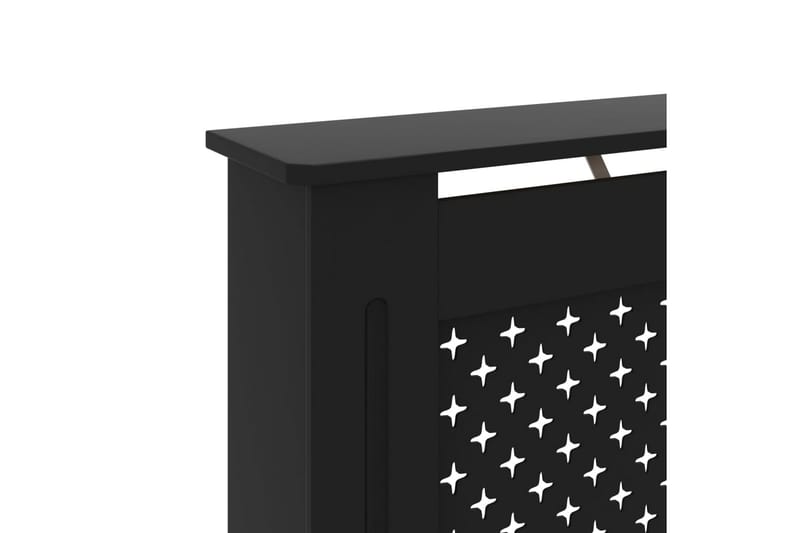 Radiatordeksel svart 152x19x81 cm MDF - Hus & oppussing - Klimakontroll - Oppvarming