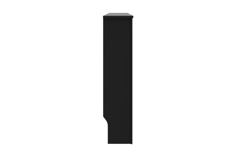 Radiatordeksel svart 152x19x81 cm MDF - Hus & oppussing - Klimakontroll - Oppvarming