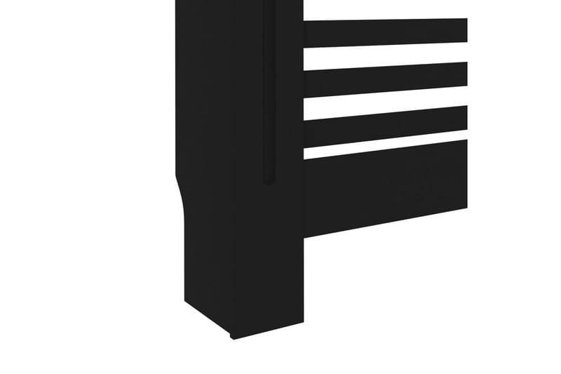 Radiatordeksel svart 152x19x81 cm MDF - Hus & oppussing - Klimakontroll - Oppvarming