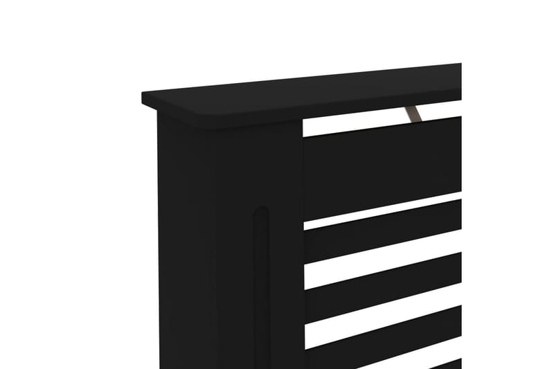 Radiatordeksel svart 152x19x81 cm MDF - Hus & oppussing - Klimakontroll - Oppvarming