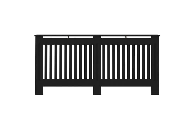 Radiatordeksel svart 172x19x81 cm MDF - Hus & oppussing - Klimakontroll - Oppvarming