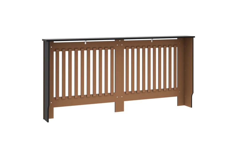 Radiatordeksel svart 172x19x81 cm MDF - Hus & oppussing - Klimakontroll - Oppvarming