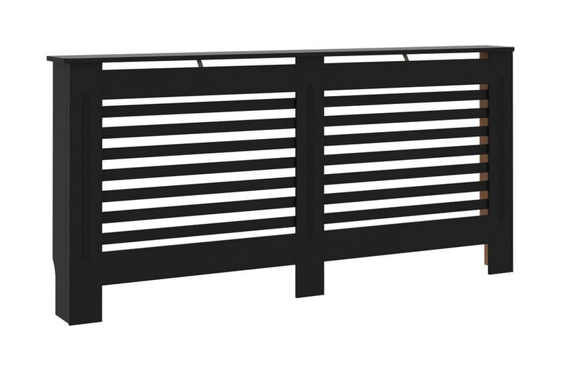 Radiatordeksel svart 172x19x81 cm MDF - Hus & oppussing - Klimakontroll - Oppvarming