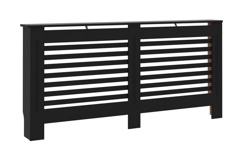 Radiatordeksel svart 172x19x81 cm MDF - Radiatorskjuler