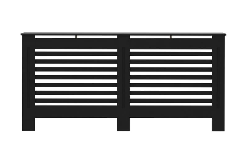 Radiatordeksel svart 172x19x81 cm MDF - Hus & oppussing - Klimakontroll - Oppvarming