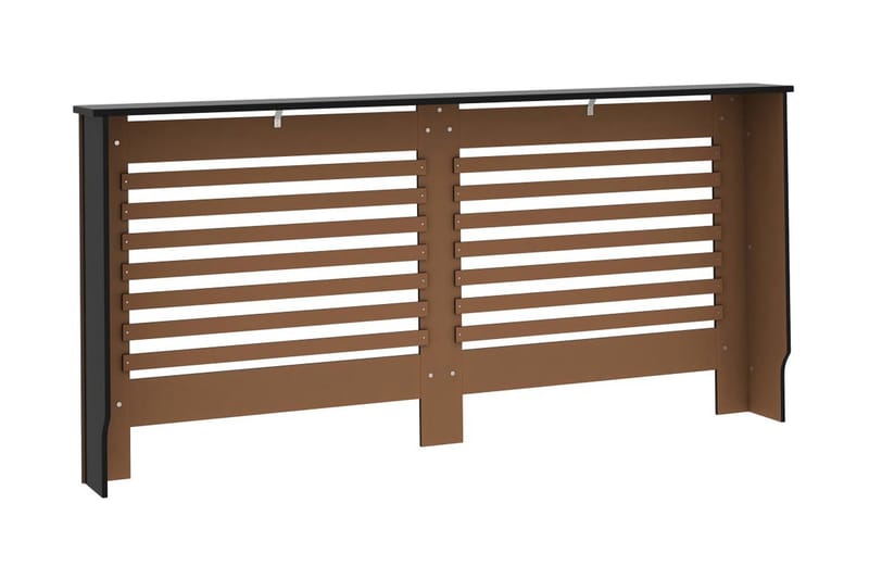 Radiatordeksel svart 172x19x81 cm MDF - Hus & oppussing - Klimakontroll - Oppvarming