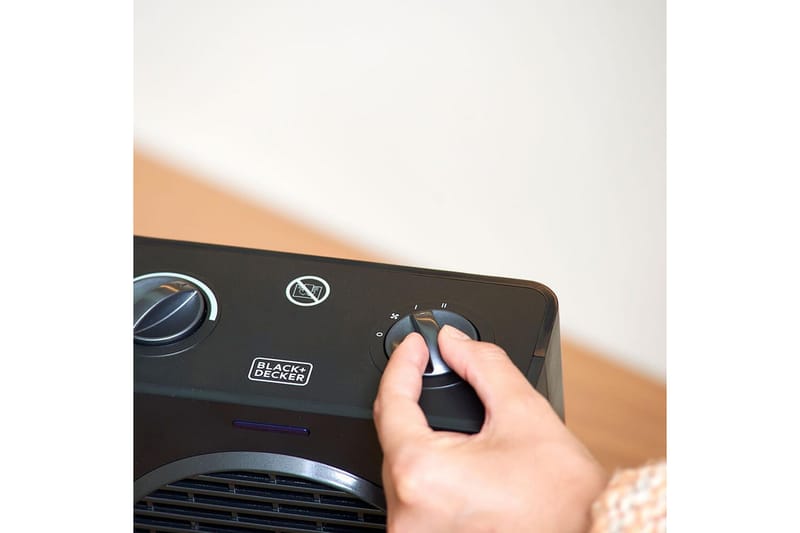 Varmevifte Black+Decker 1500W Svart - Svart - Hus & oppussing - Klimakontroll - Oppvarming