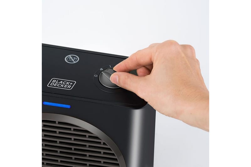 Varmevifte Black+Decker 1500W Svart - Svart - Hus & oppussing - Klimakontroll - Oppvarming