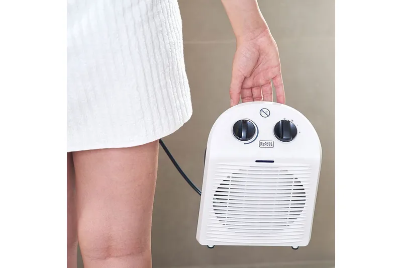 Varmevifte Black+Decker 2000W Hvit - Hvit - Hus & oppussing - Klimakontroll - Oppvarming