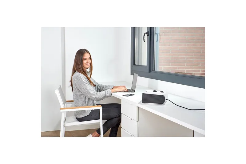 Varmevifte Black+Decker Justerbar 2000W Hvit - Hvit - Hus & oppussing - Klimakontroll - Oppvarming