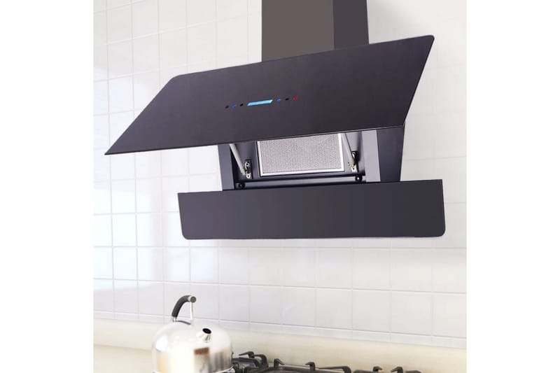 Kjøkkenvifte med touch-skjerm svart 900 mm - Vifter - Takvifte