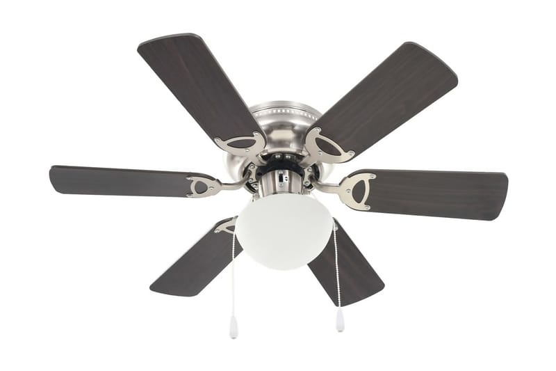 Dekorert takvifte med lys 82 cm mørkebrun - Brun - Hus & oppussing - Klimakontroll - Vifter