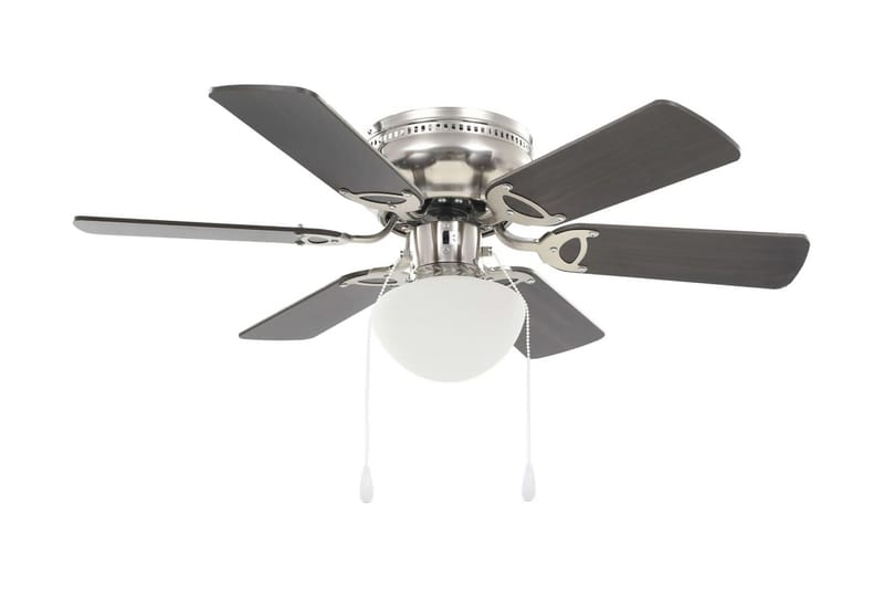 Dekorert takvifte med lys 82 cm mørkebrun - Brun - Hus & oppussing - Klimakontroll - Vifter