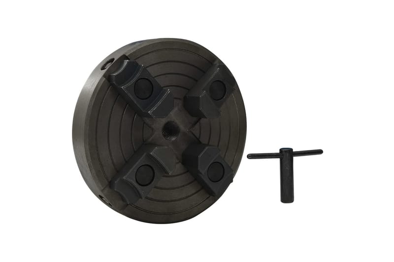 Chuck til tredreiebenk 4 bakker M18 gjenge svart 150x63 mm - Hus & oppussing - Verktøy & maskiner - Håndverktøy - Limverktøy & klemmer