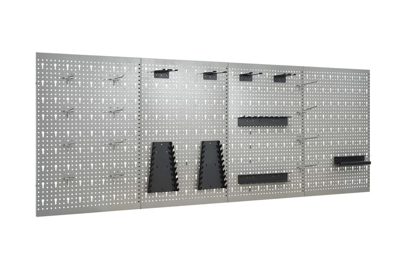 Verktøytavler for vegg 4 stk 40x58 cm stål - Hus & oppussing - Garasje & verksted - Garasjeinteriør & garasjeoppbevarin