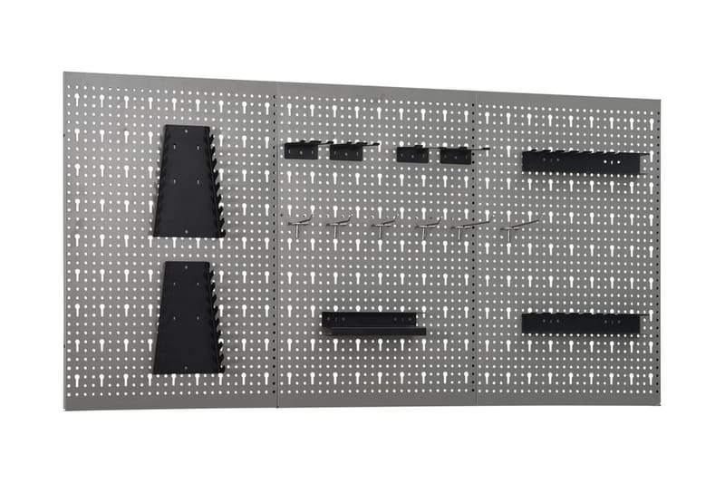 Verktøytavler for vegg 3 stk 40x58 cm stål - Verktøytavle - Garasjeinteriør & garasjeoppbevarin