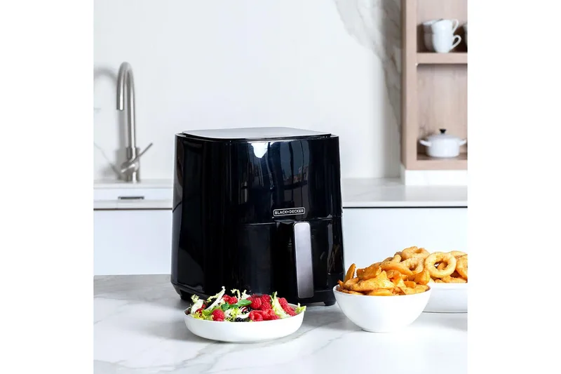 Air Fryer Black+Decker 1450W 5L - Svart - Husholdning - Kjøkkenmaskiner