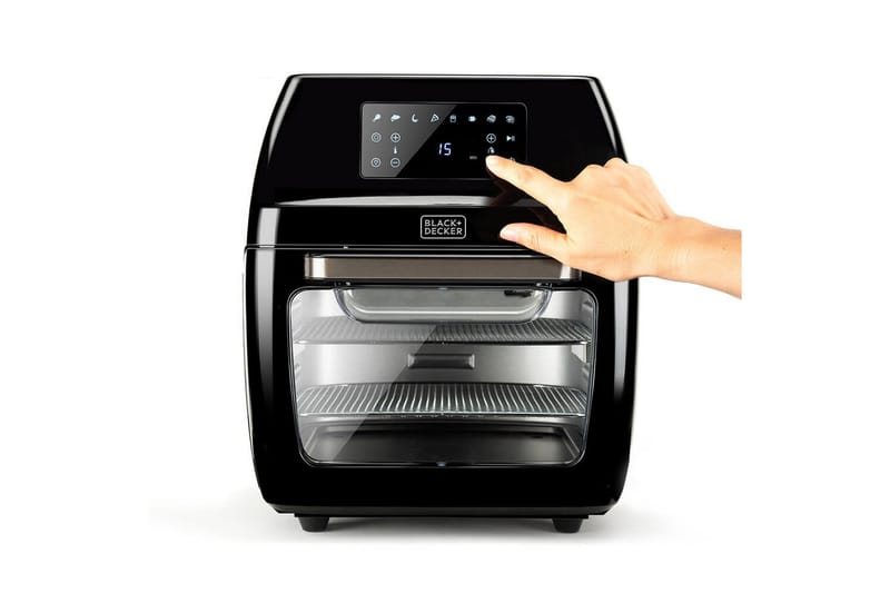 Air Fryer Black+Decker Ovn 1700W 12L - Svart - Husholdning - Kjøkkenmaskiner