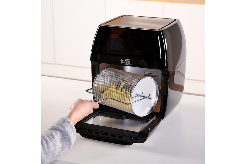 Air Fryer Black+Decker Ovn 1700W 12L - Svart - Husholdning - Kjøkkenmaskiner