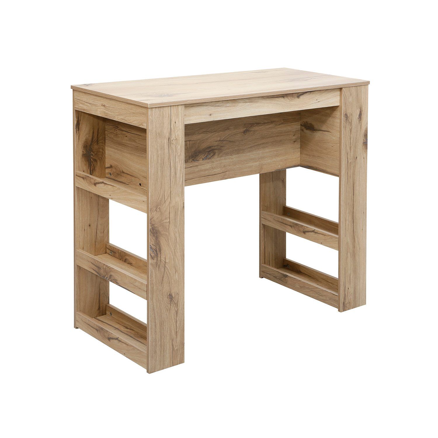 Barbord HOME4YOU Hannes 110x50x100 cm Rustikk melamin - rustikk brun
