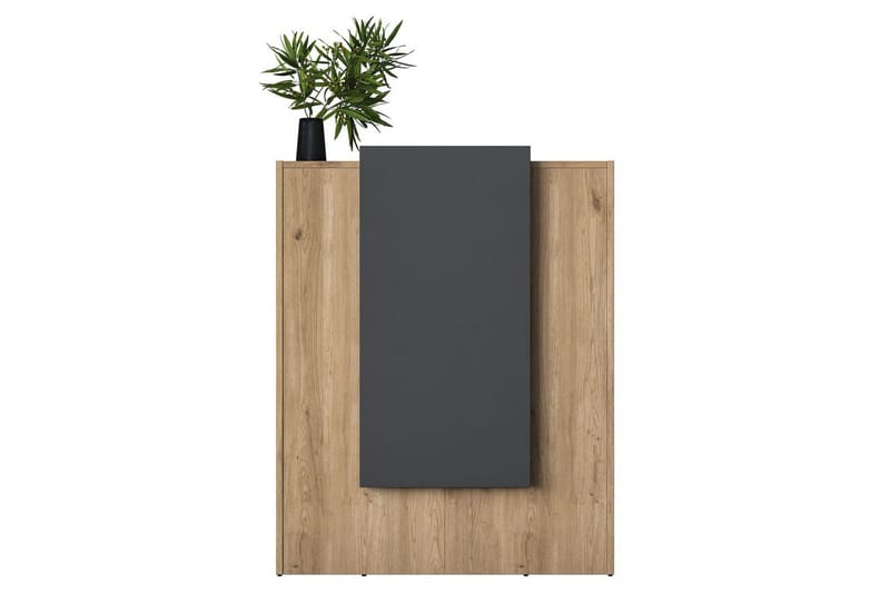 Resepsjonsbord Thornmere Valnøtt / Antrasitt - Rødfarget tre/Antrasitt - Husholdning - Bar & vin - Barmøbler - Bardisk