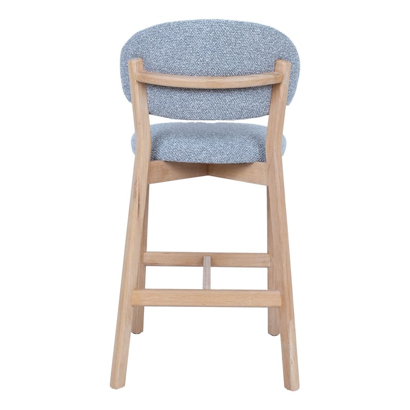 Barstol HOME4YOU Bless 106x40xh76 cm, eik - grå - Husholdning - Bar & vin - Barmøbler